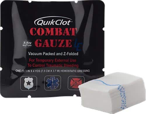 CombatGauzeLE_Angle_Gauze QuikClot Combat Gauze® LE